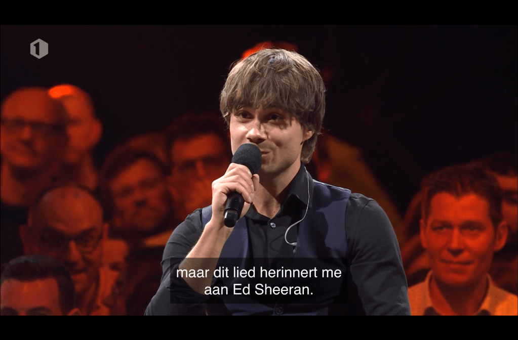 Alexander Rybak taking the name of Ed Sheeran in vain