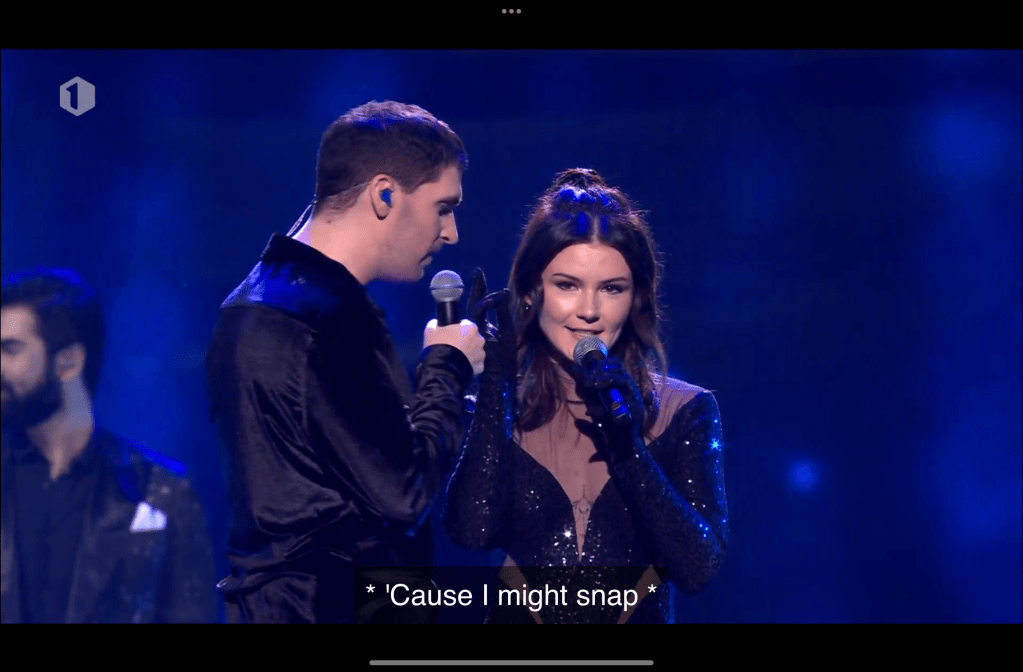 Tom Dice singing "cause I might snap"