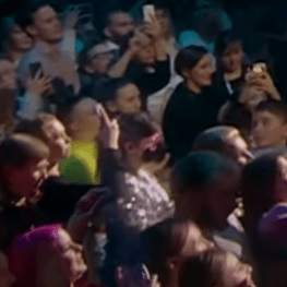 Close up shot of the crowd
